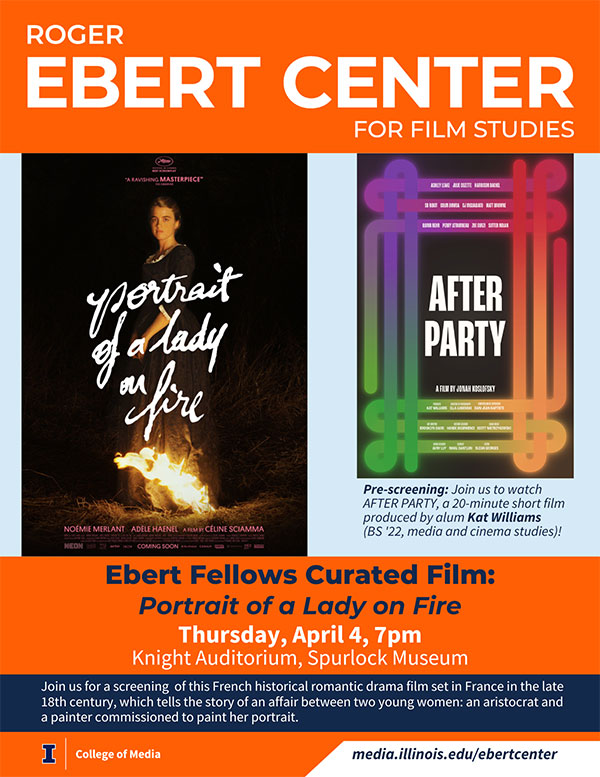 Ebert Screening Portrait flier