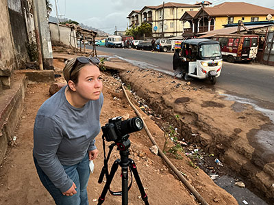 Stephanie Wayda in Sierra Leone