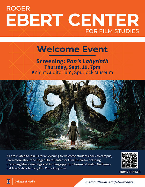 Ebert Center Welcome flier