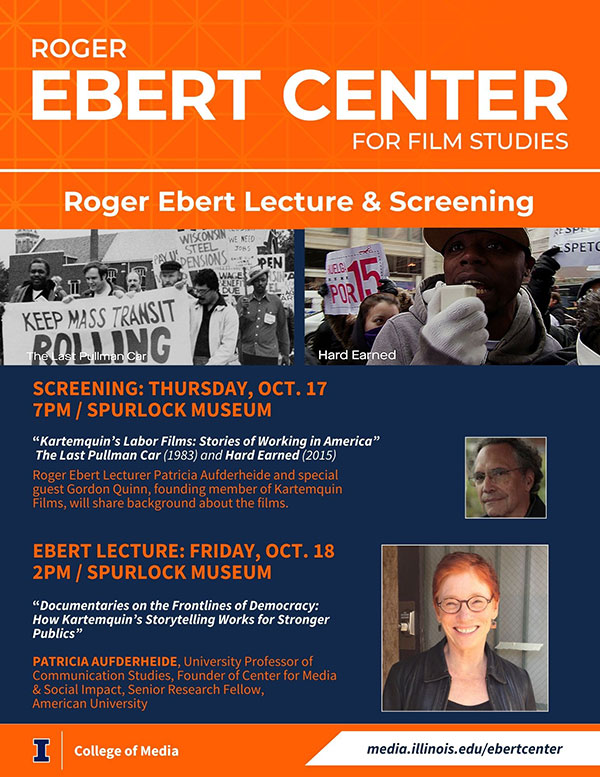 Ebert Lecture and Screening flier