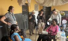 Sierra Leone student filming